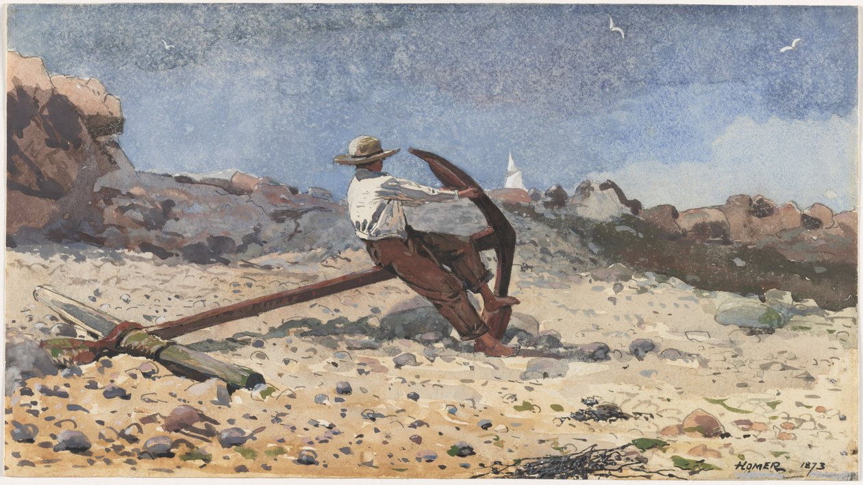 Niño con ancla de Winslow Homer