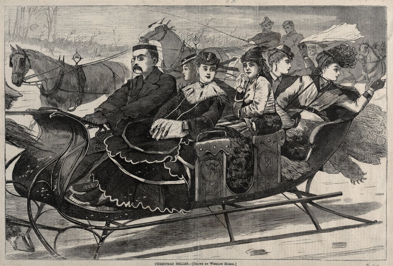 Campanas de Navidad, 1869 de Winslow Homer