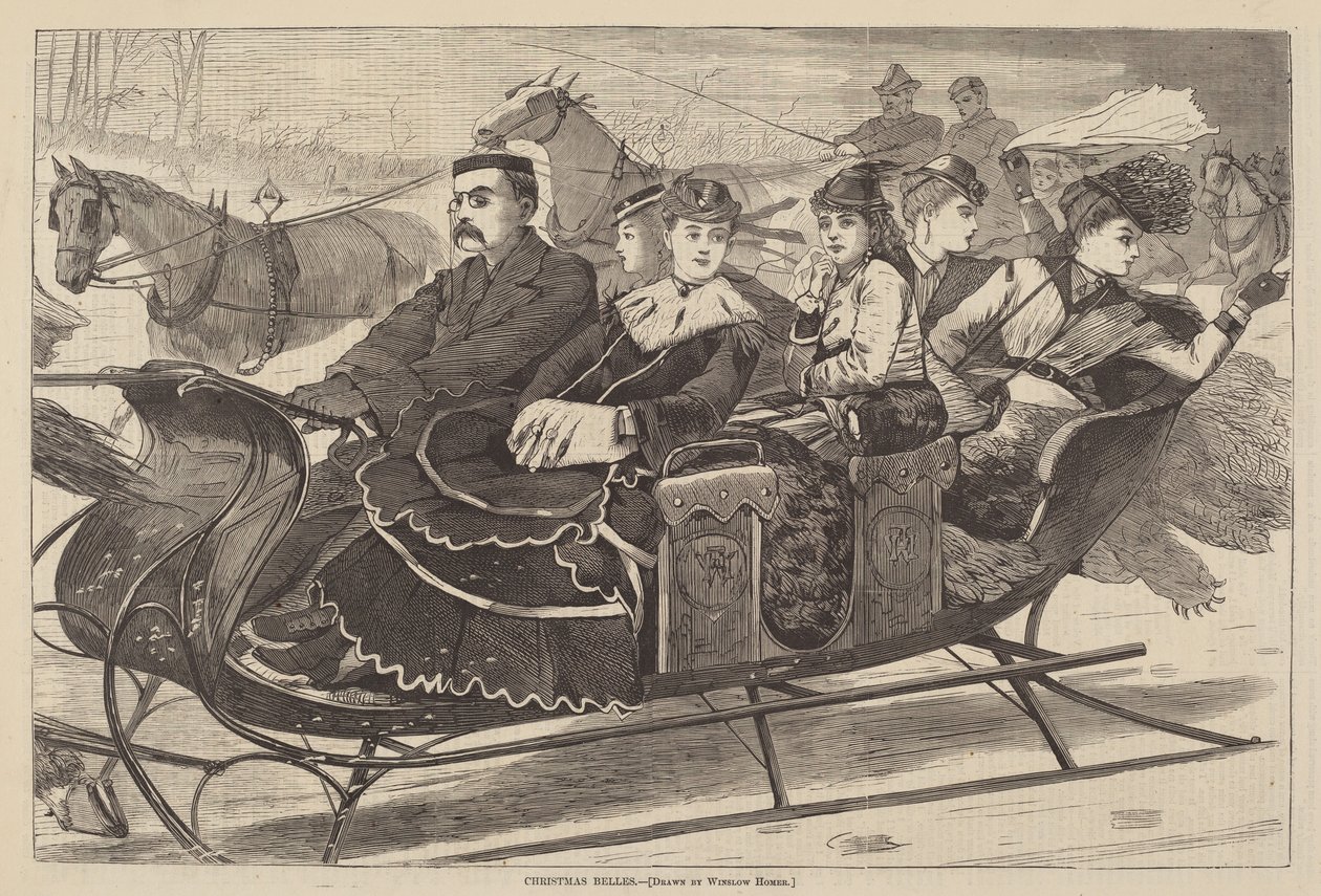 Campanas de Navidad, publicado 1869 de Winslow Homer