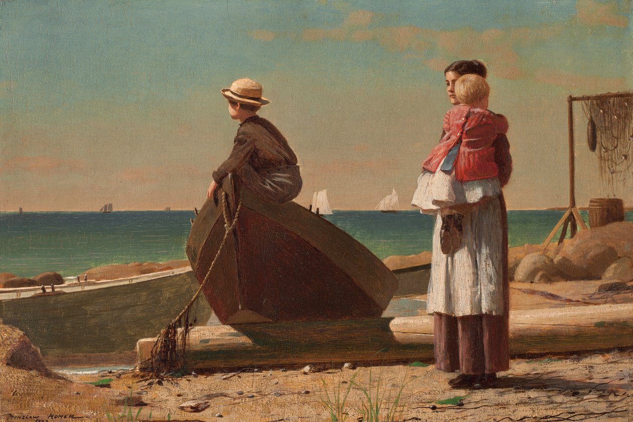 ¡Papá viene! de Winslow Homer