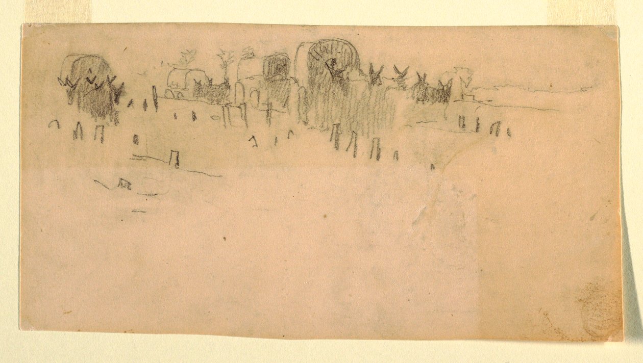 Dibujo, Caravana del Ejército, 1862 de Winslow Homer