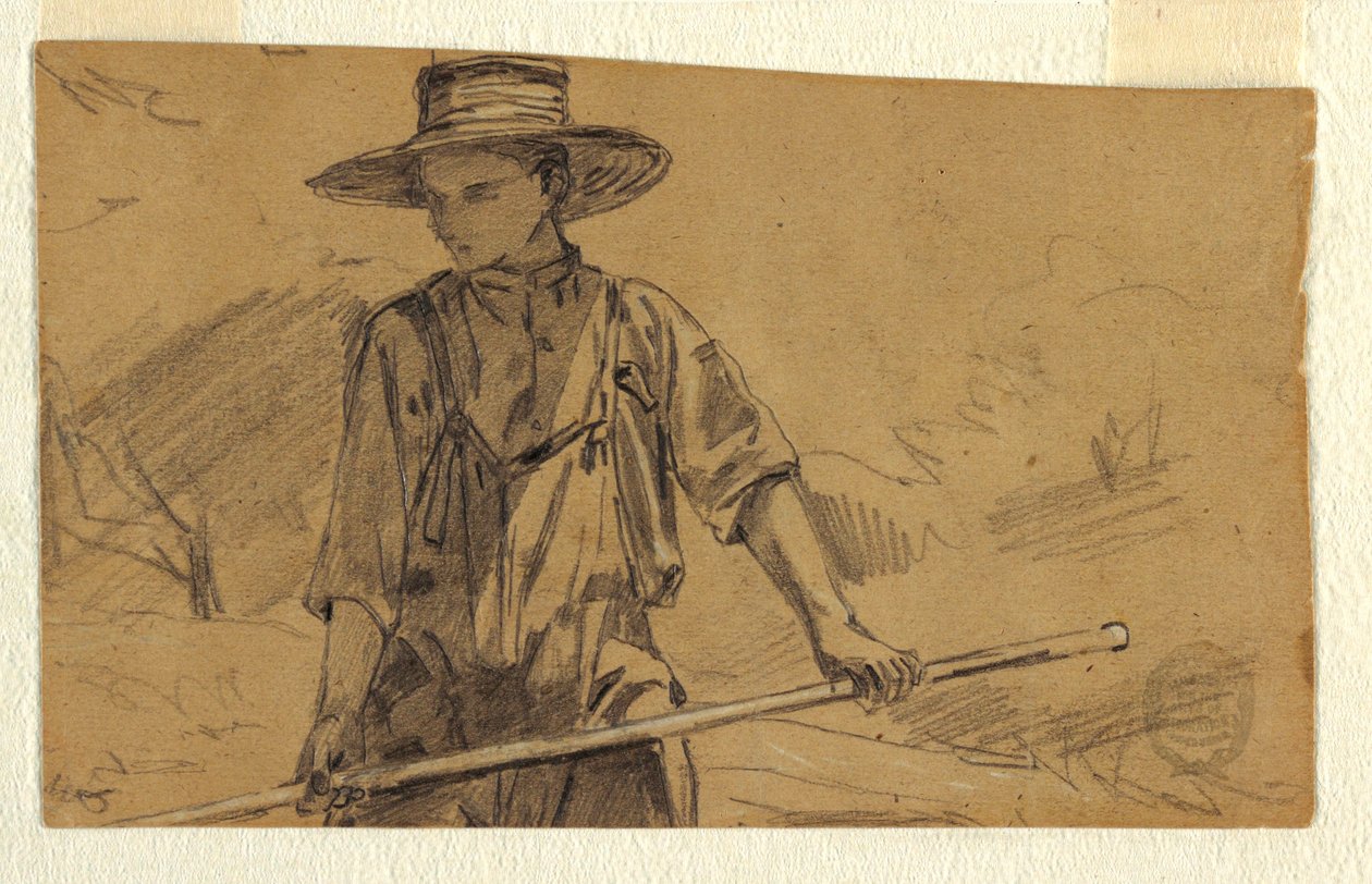 Dibujo, Recogida del heno, hacia 1864 de Winslow Homer
