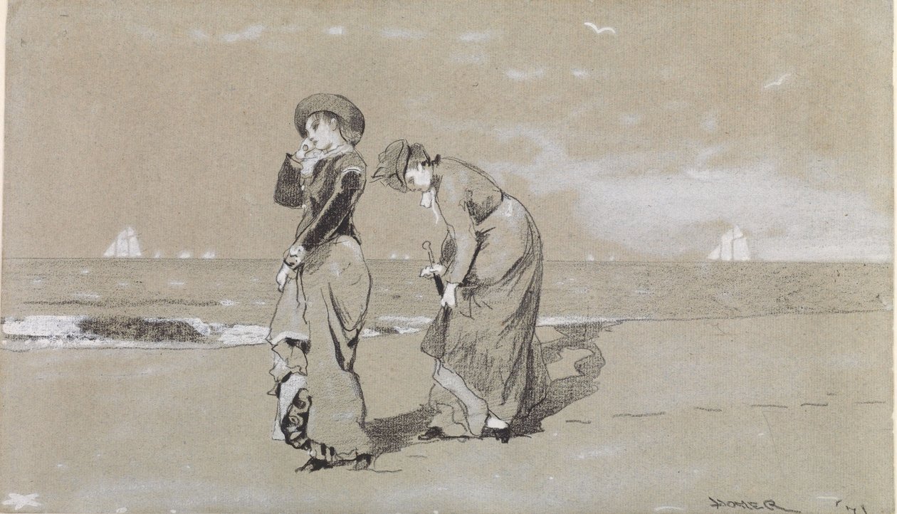 Tarde en la playa de Winslow Homer