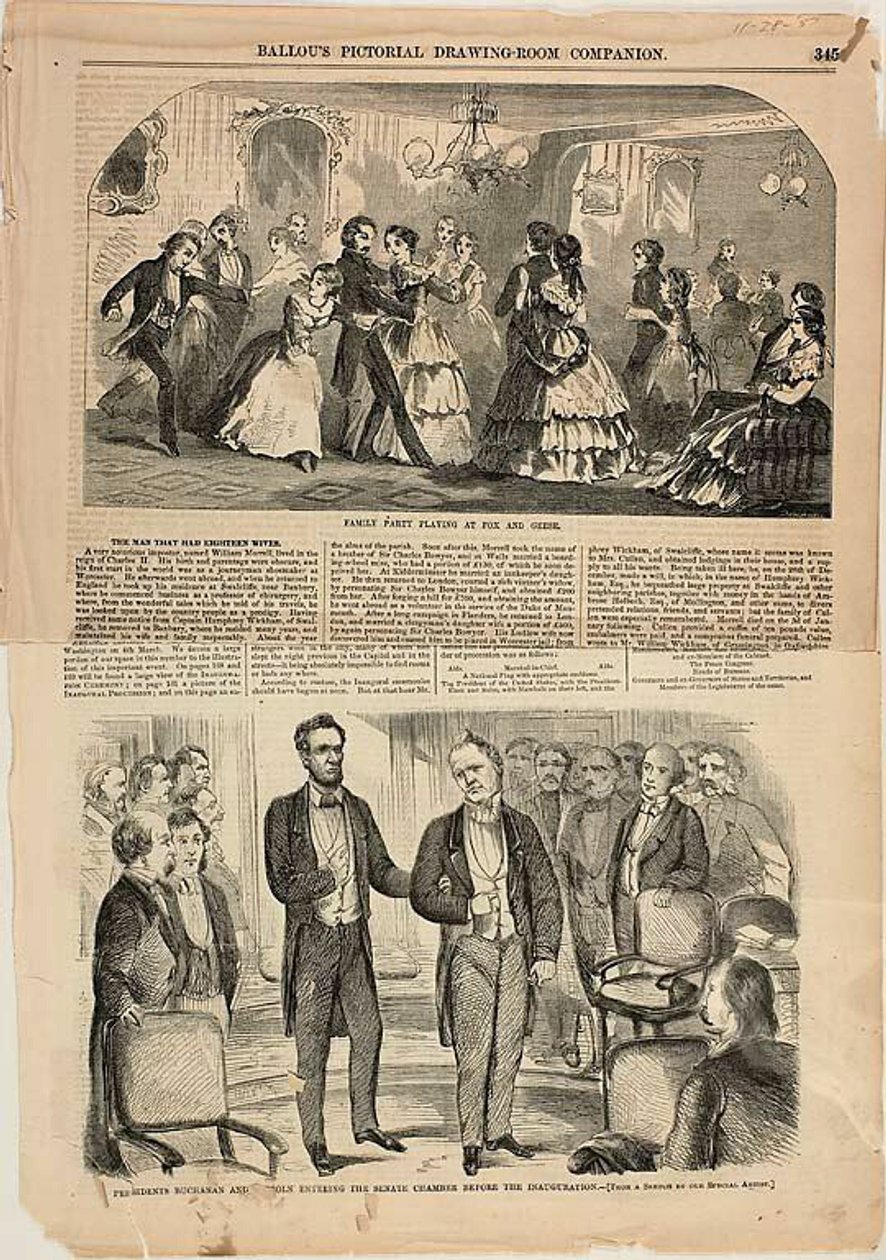 Fiesta familiar en Fox and Geese de Winslow Homer