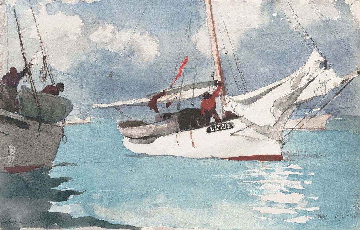 Barcos de Pesca, Key West de Winslow Homer