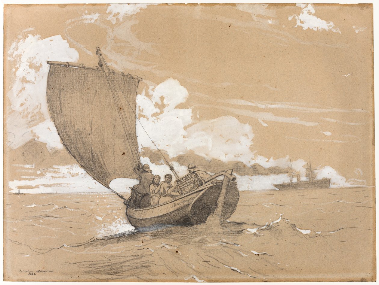 Pescando en Scarborough de Winslow Homer