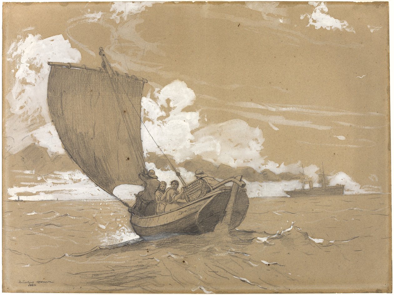 Pesca en Scarborough de Winslow Homer