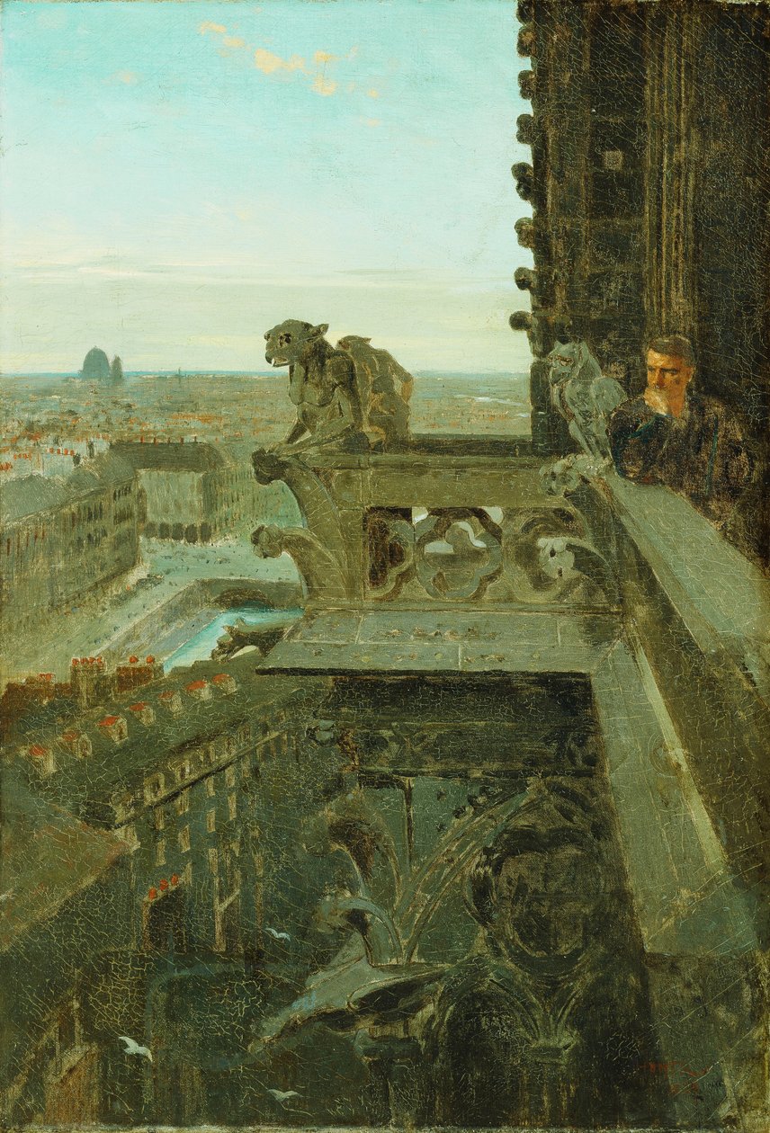 Gárgolas en Notre Dame, 1867 de Winslow Homer