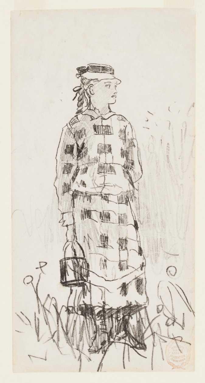 Niña con un balde de Winslow Homer