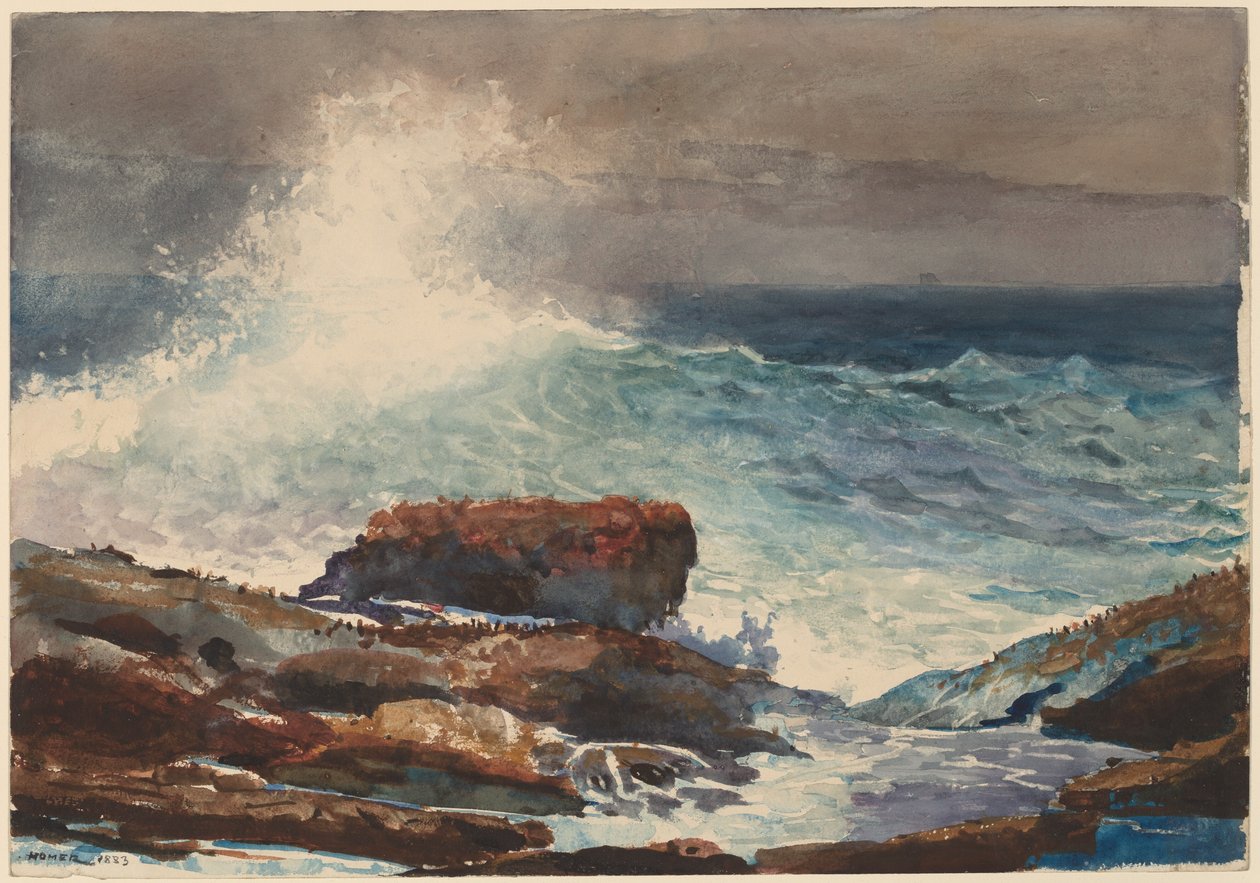 Marea Entrante, Scarboro, Maine de Winslow Homer