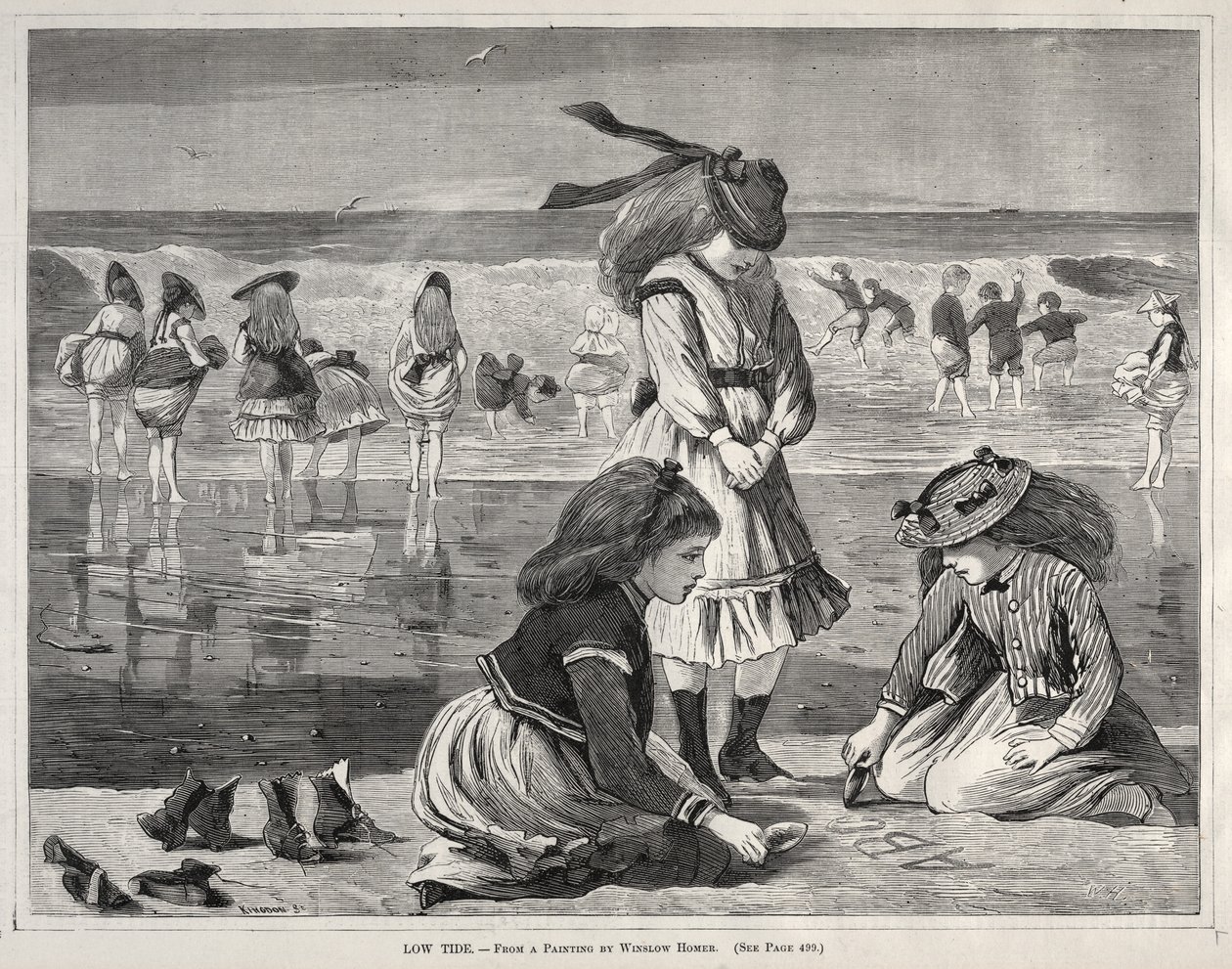 Marea Baja, 1870 de Winslow Homer