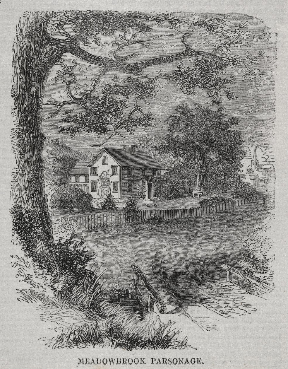 Casa parroquial de Meadowbrook, 1860 de Winslow Homer