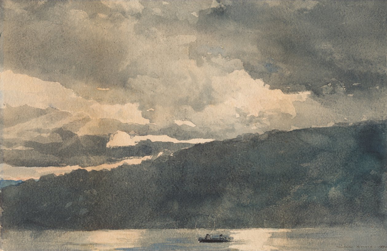 Lago Mink, Adirondacks, 1892 de Winslow Homer