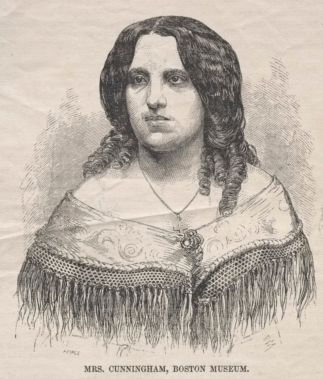 Sra. Cunningham, Museo de Boston, 1859 de Winslow Homer