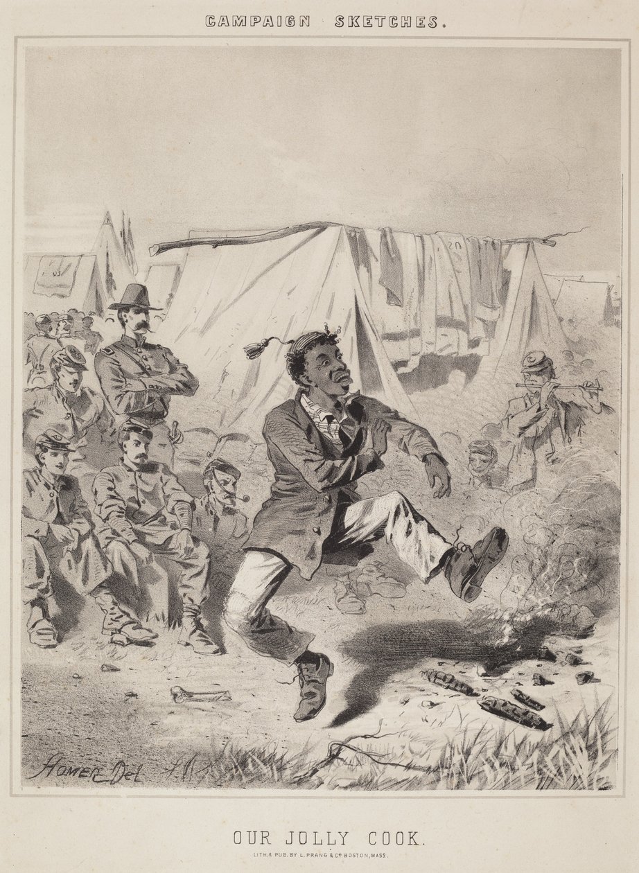 Nuestro alegre cocinero bocetos de campaña de Winslow Homer