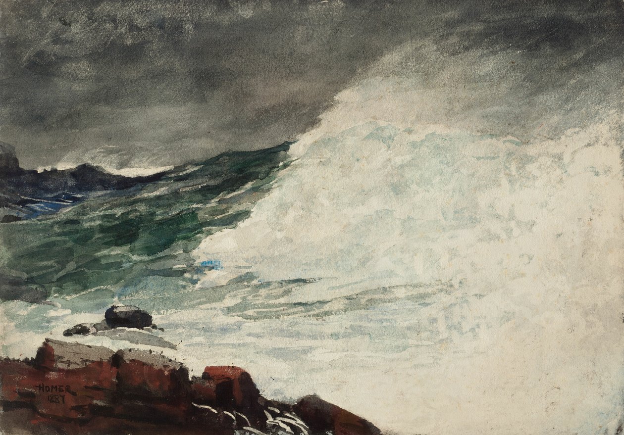 Cuello de Prout, ola rompiente de Winslow Homer