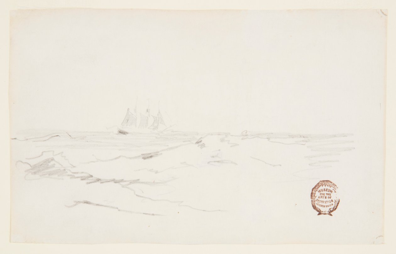 Goleta Cerca de una Costa Rocosa de Winslow Homer