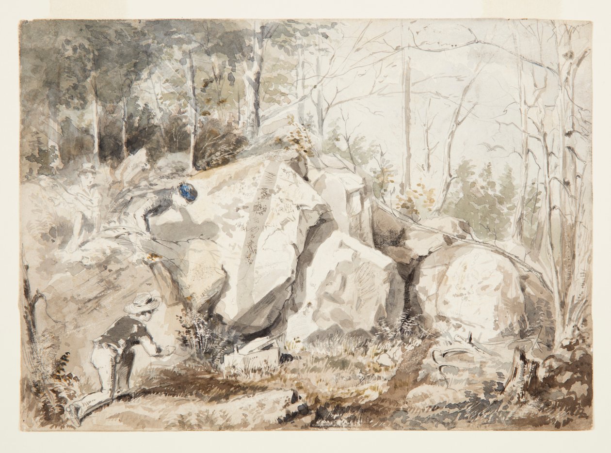 Poniendo una trampa para ardillas de Winslow Homer