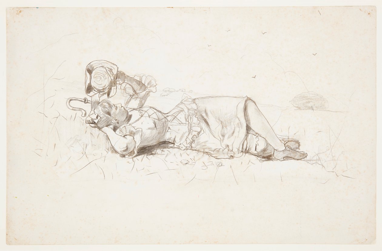 Pastora Descansando de Winslow Homer