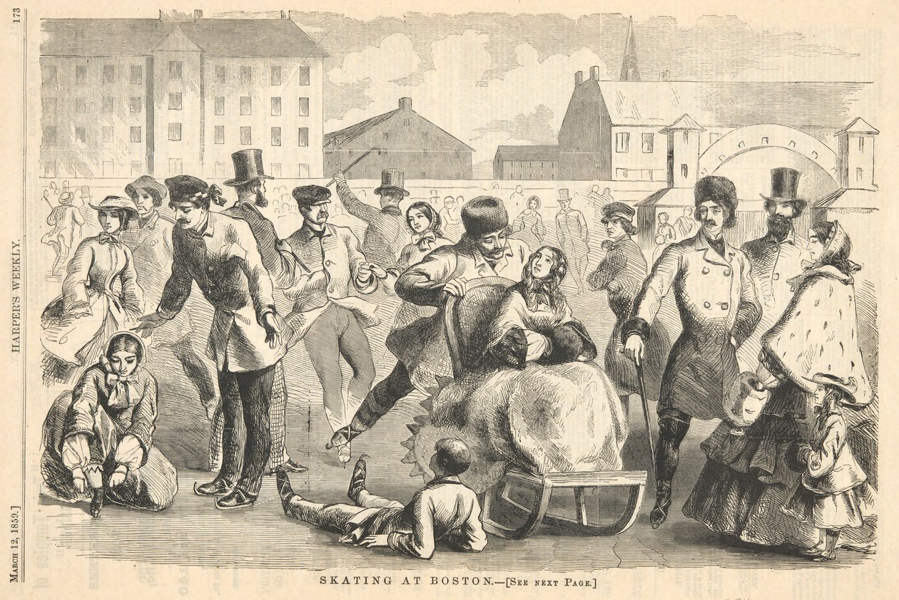Patinando en Boston, de Harper de Winslow Homer