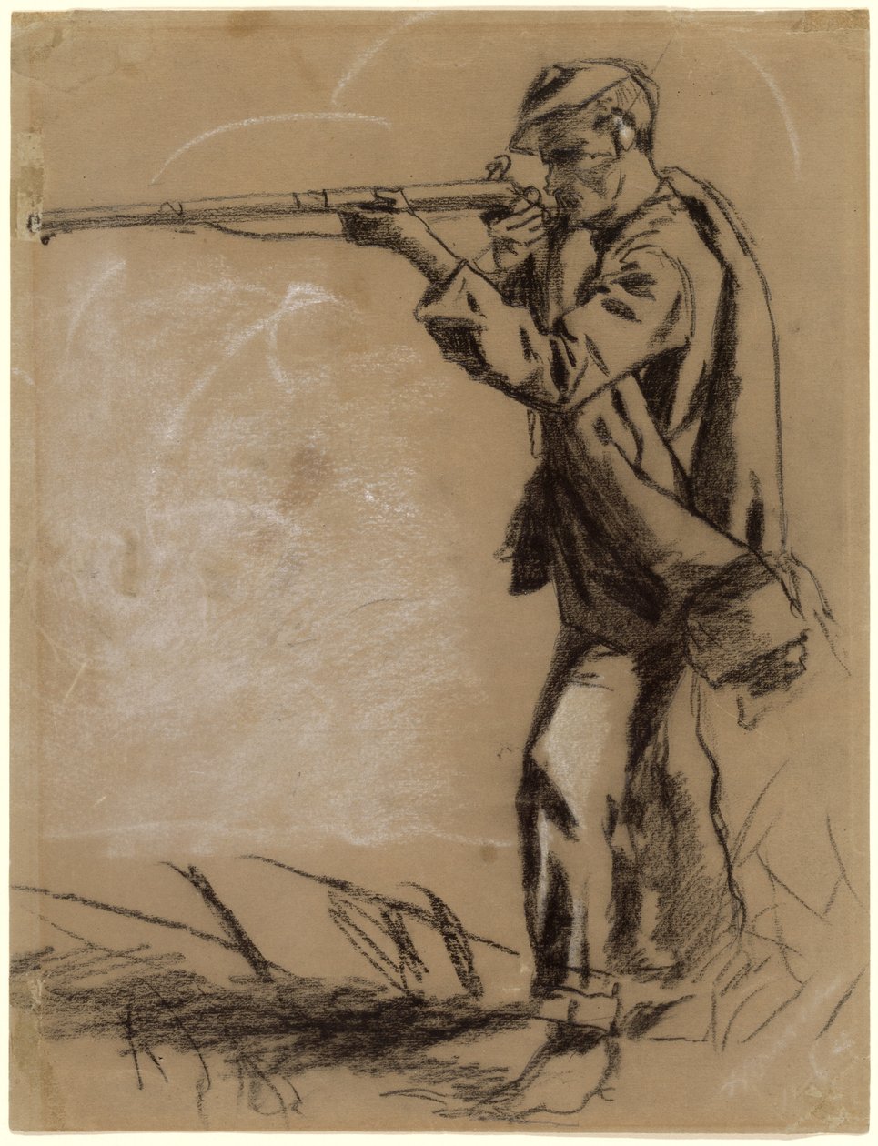 Soldado apuntando [recto] de Winslow Homer