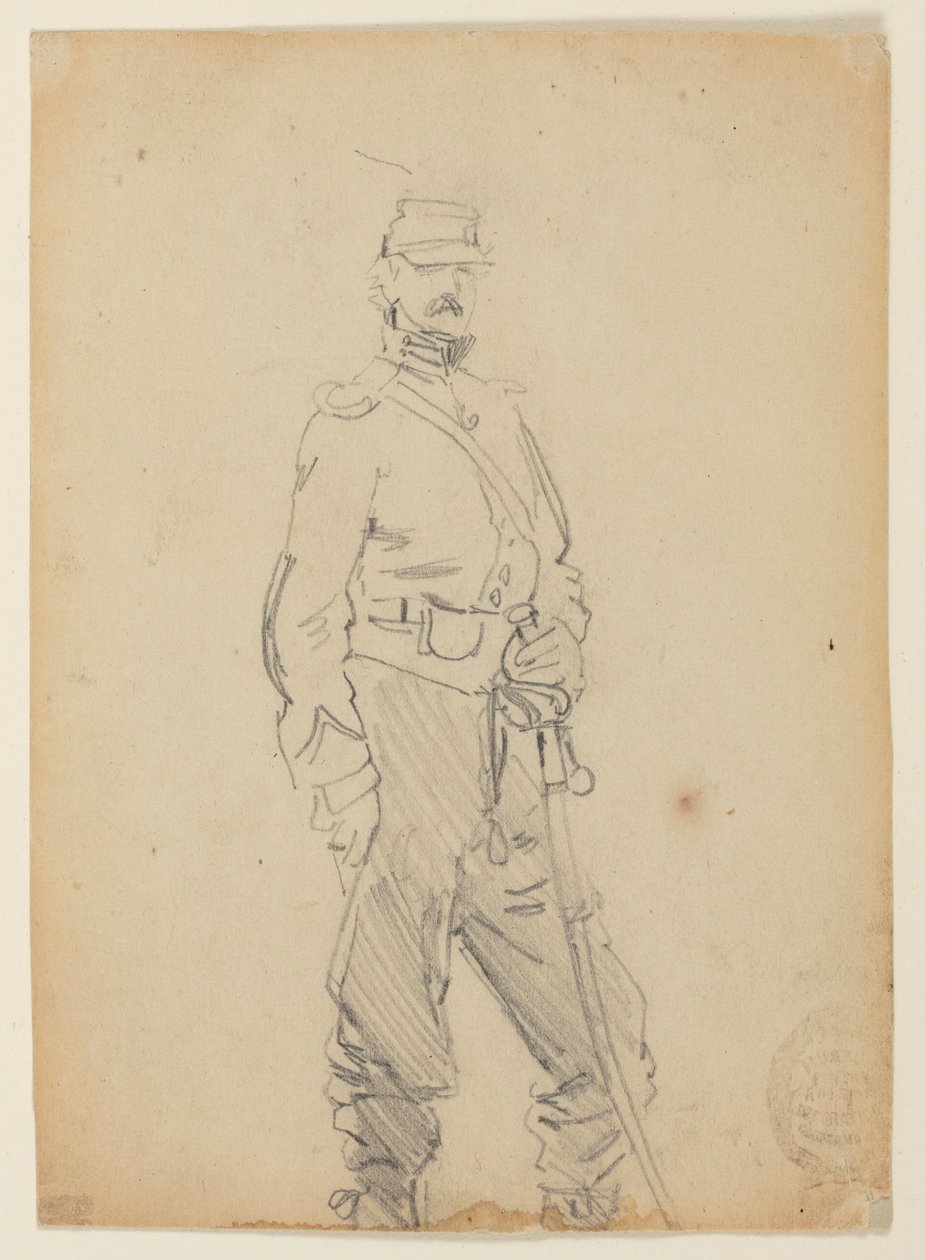 Oficial de pie de Winslow Homer