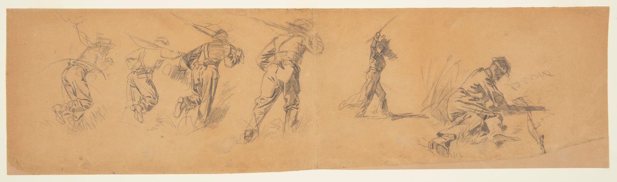 Estudios de soldados de Winslow Homer