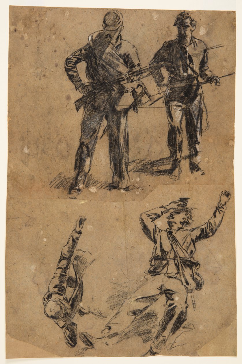 Estudios de soldados de Winslow Homer