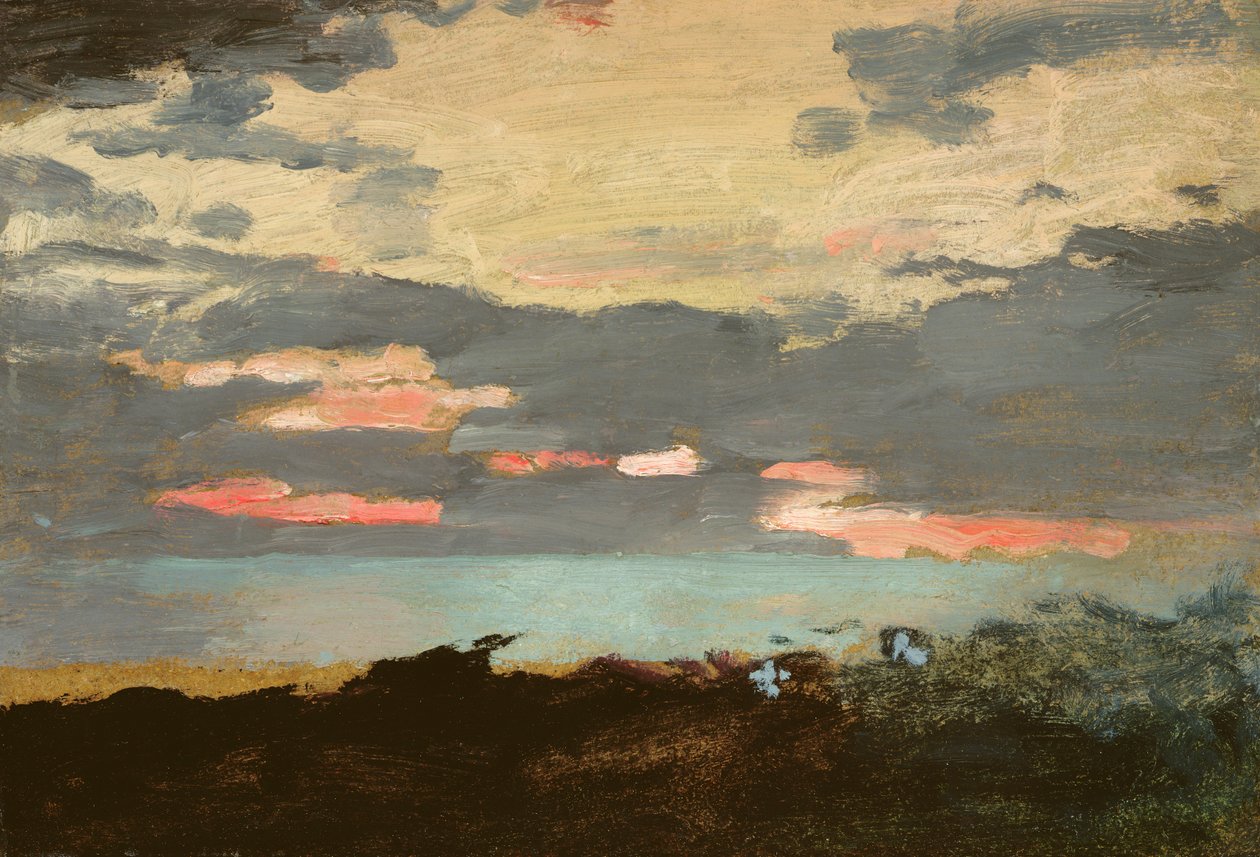 Atardecer, Bahía de Saco de Winslow Homer