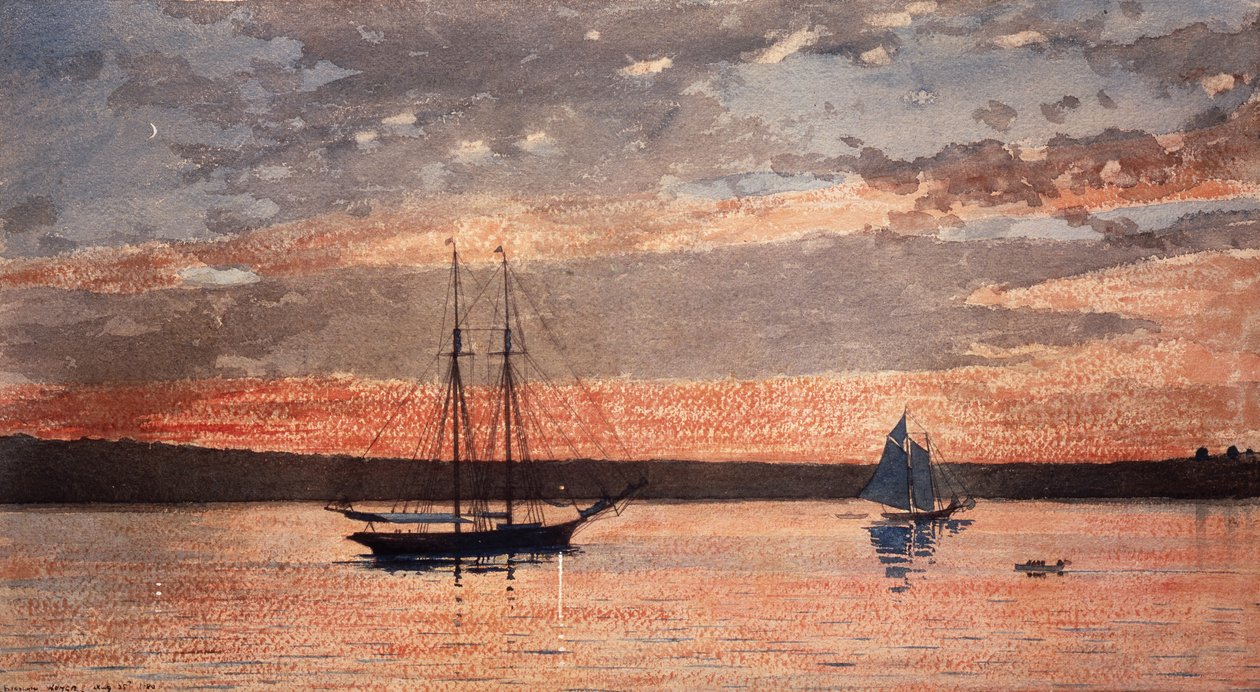 Atardecer en Gloucester de Winslow Homer