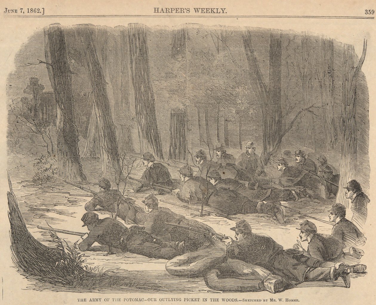 El ejército del Potomac de Winslow Homer