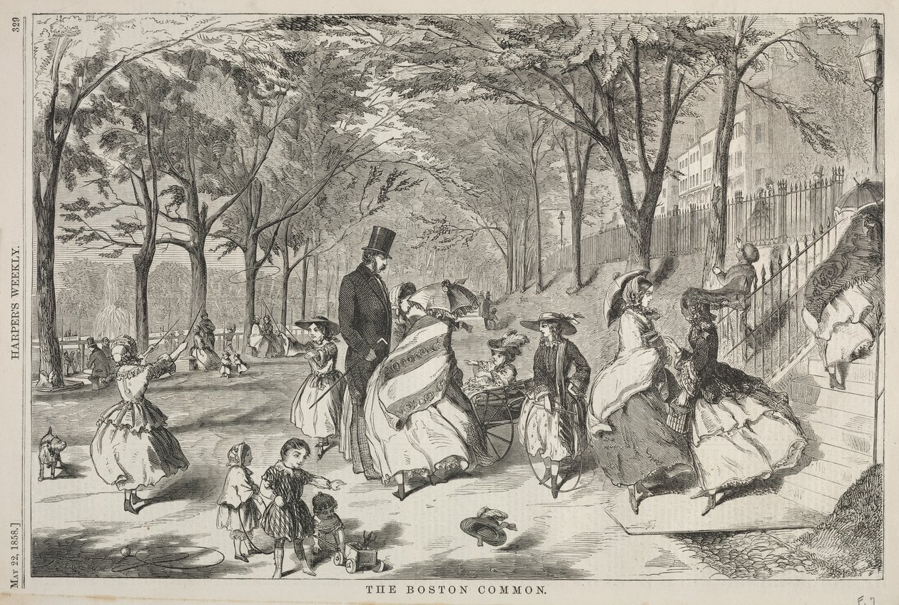 El Boston Common, 1858 de Winslow Homer