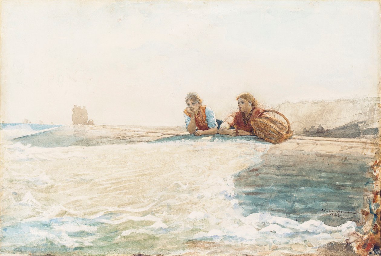 El rompeolas, 1883 de Winslow Homer