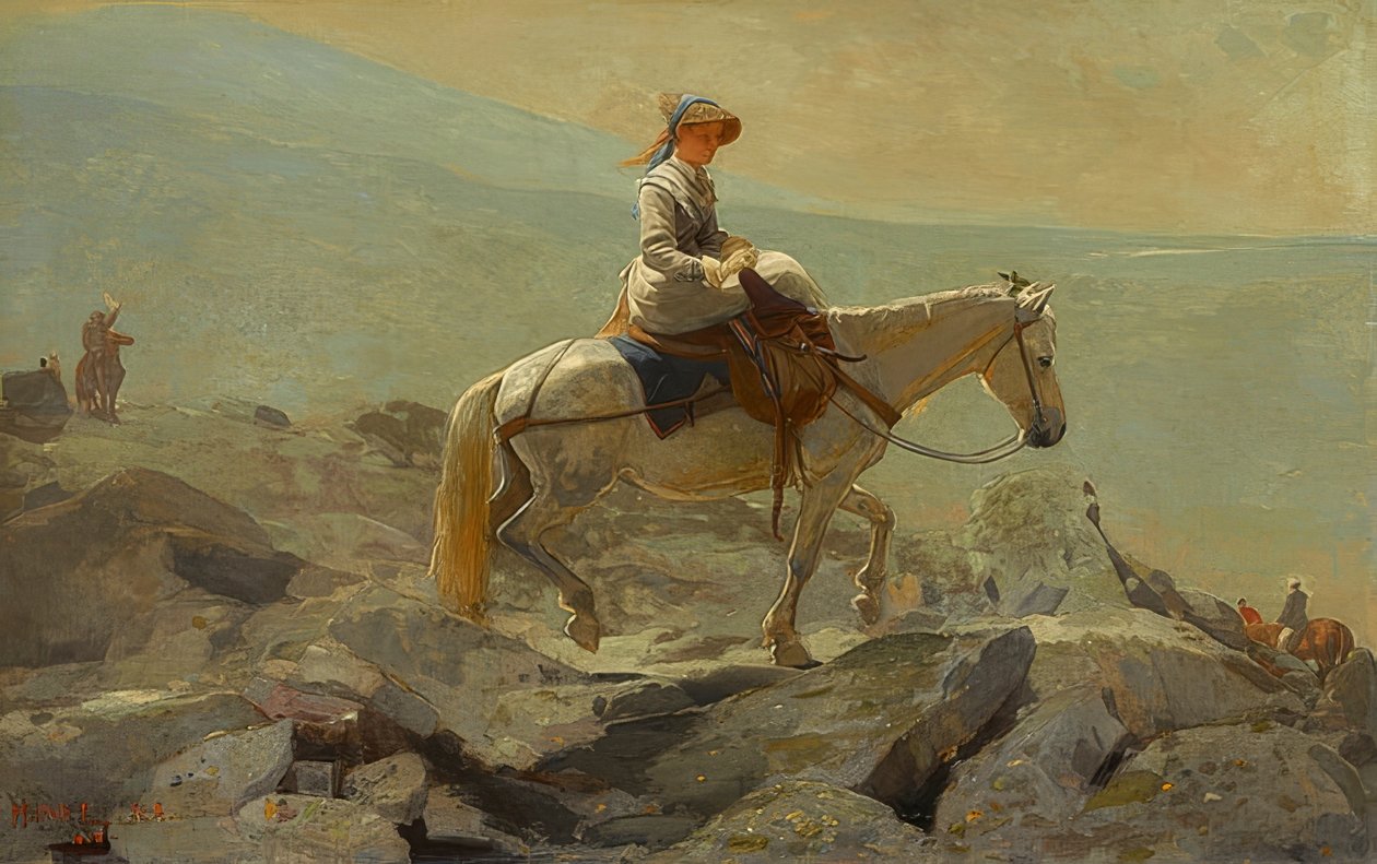 El sendero de las bridas, Montañas Blancas de Winslow Homer