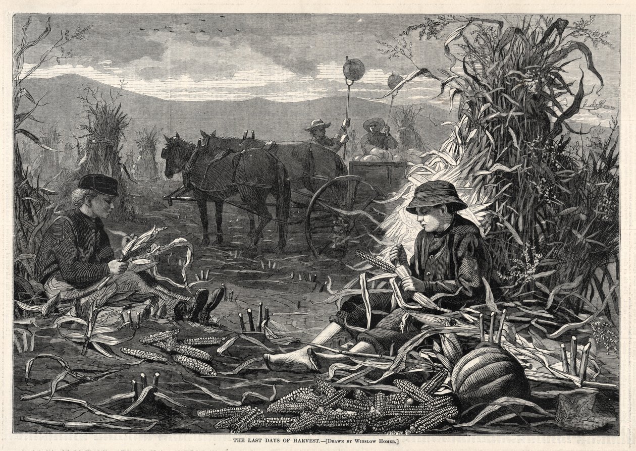 Los últimos días de la cosecha, 1873 de Winslow Homer