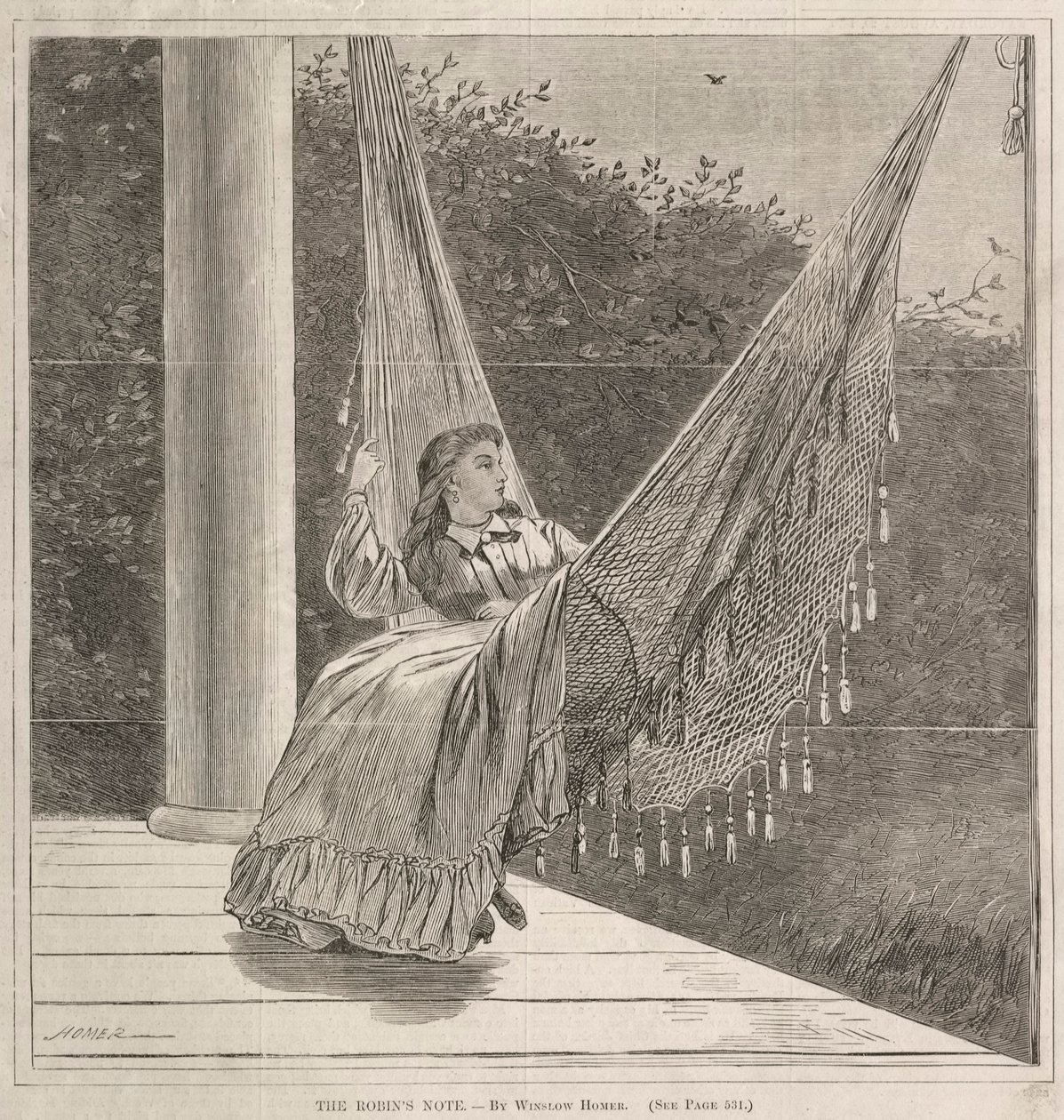 La nota de los petirrojos, 1870 de Winslow Homer