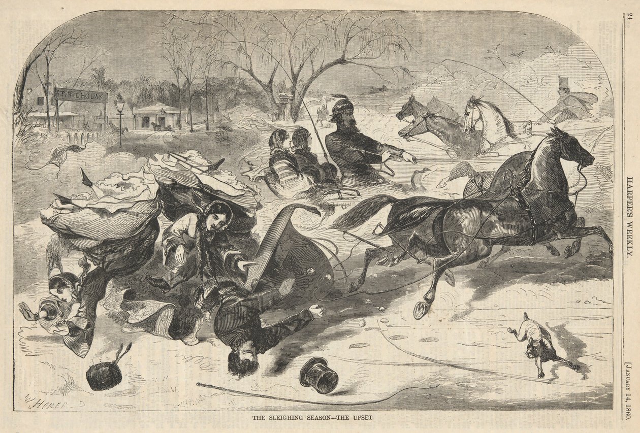 La temporada de trineos de Winslow Homer