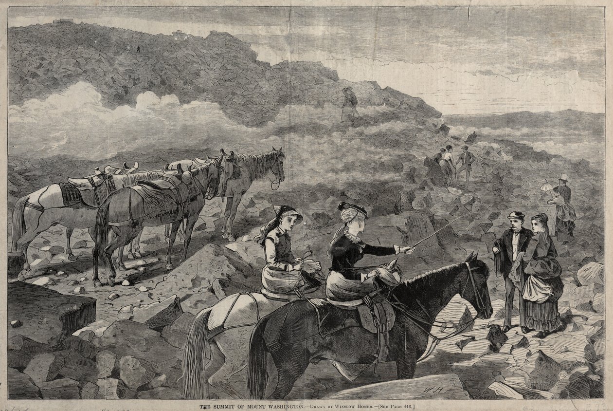 La cumbre del Monte Washington, 1869 de Winslow Homer