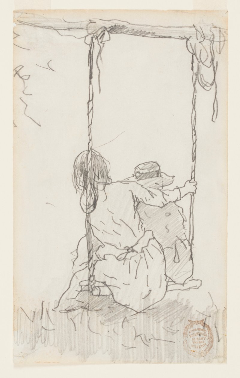Dos chicas en un columpio de Winslow Homer