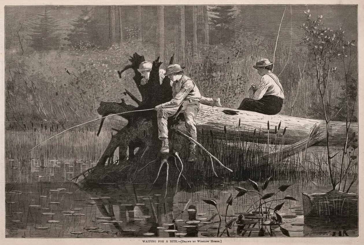 A la espera de un bocado de Winslow Homer