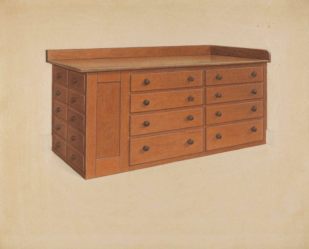 Mesa de sastre, 1937 de Winslow Rich