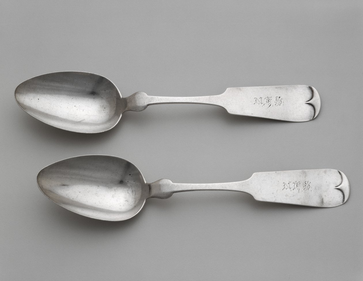 Cucharas de postre, c.1860-1870 de Wood and Hughes