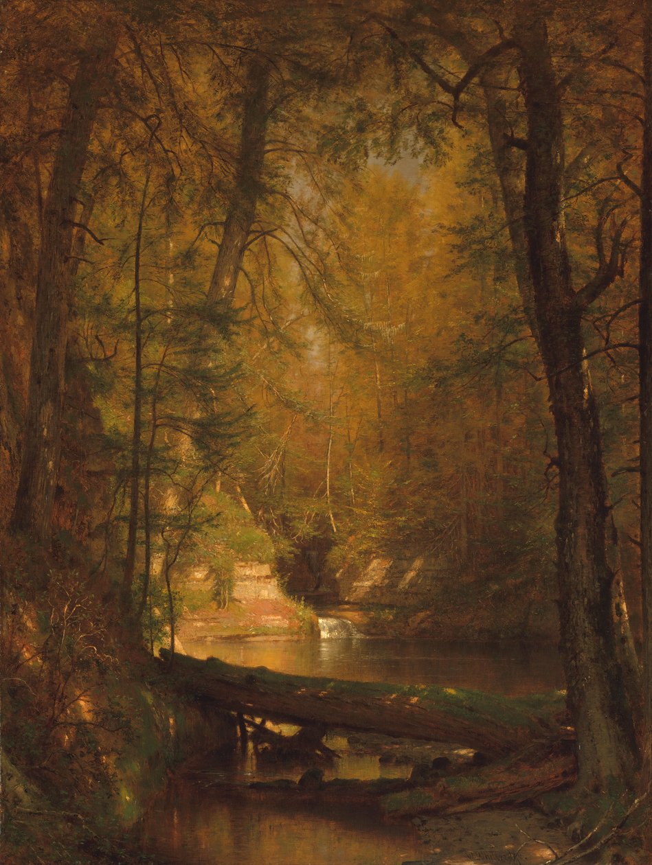 La piscina de truchas, 1870 de Worthington Whittredge