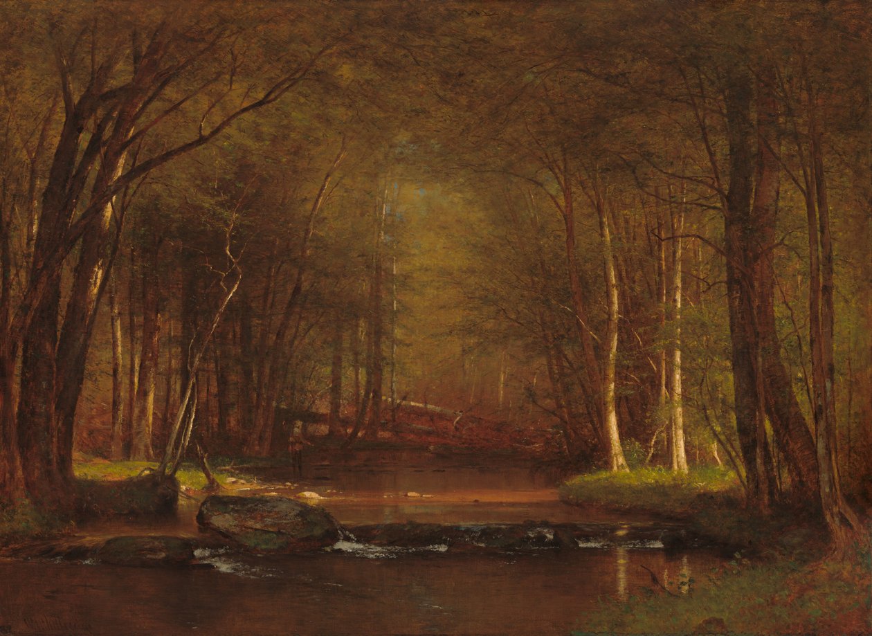 Arroyo de truchas en los Catskills de Worthington Whittredge