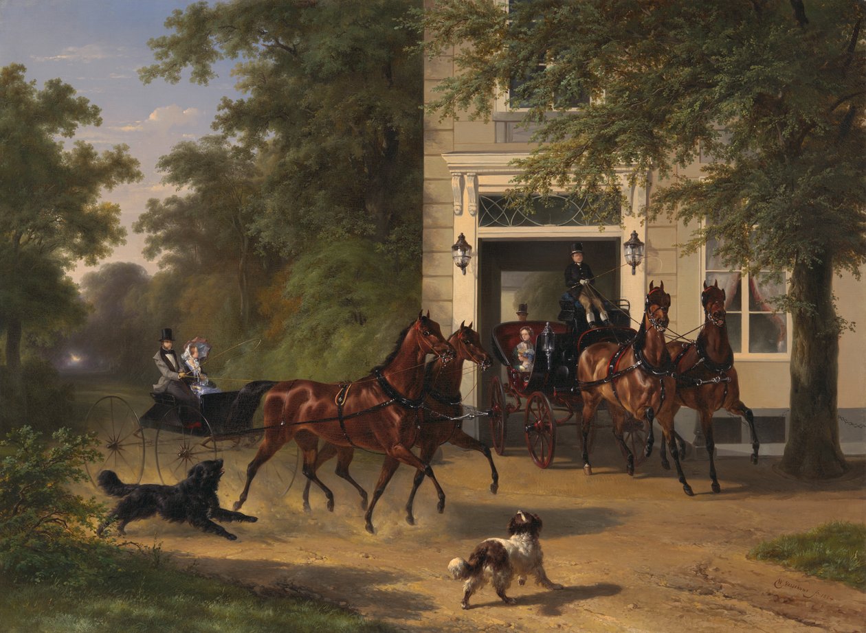 August Belmont e Isabel Perry, 1854 de Wouterus Verschuur