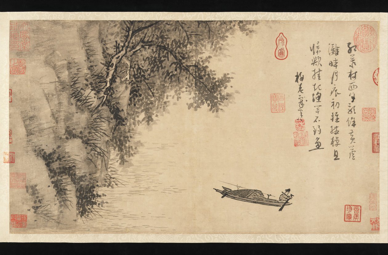 Pescador, ca. 1350 de Wu Zhen