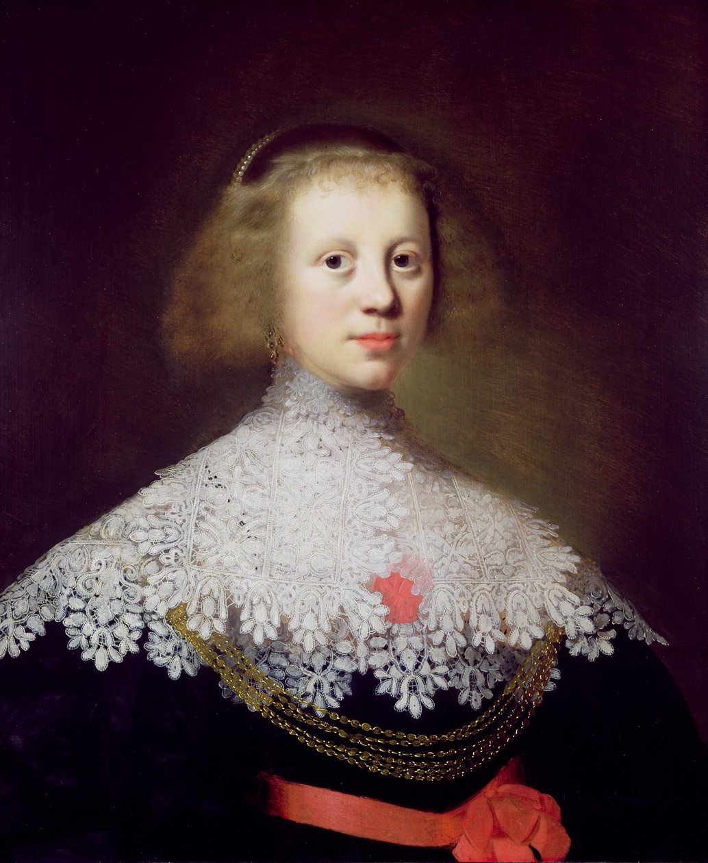 Retrato de una joven de Wybrand Simonsz. de Geest