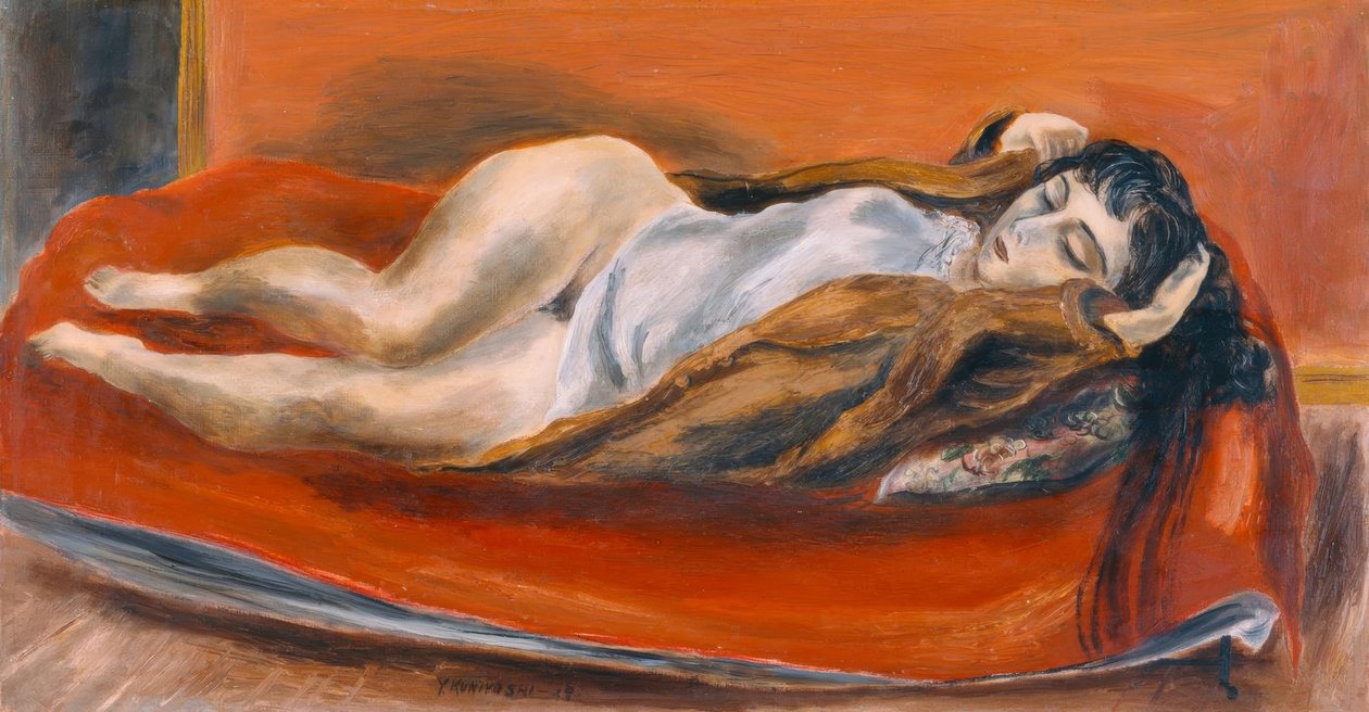 Mujer reclinada de Yasuo Kuniyoshi