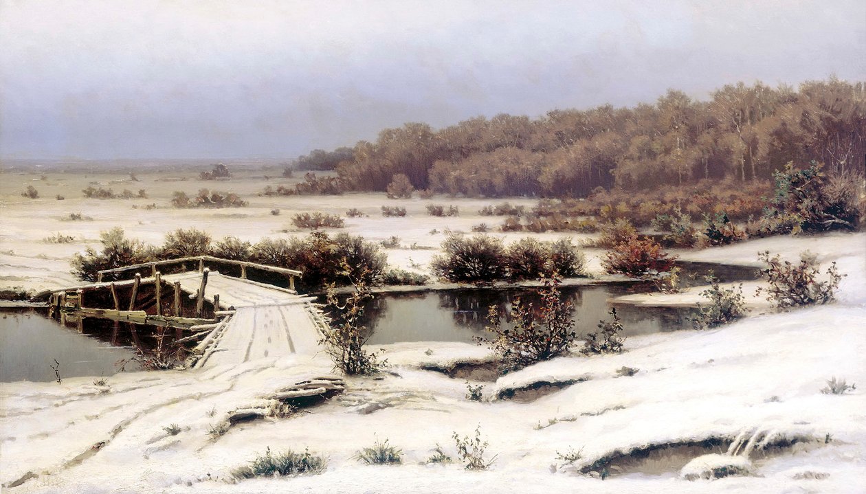 Nieve Temprana, 1883 de Yefim Yefimovich Volkov