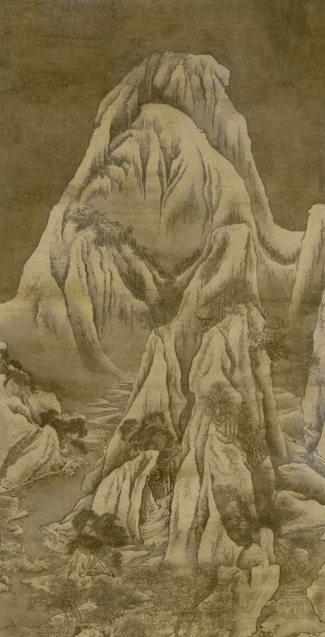 Paisaje de invierno, dinastía Qing de Yuan Jiang